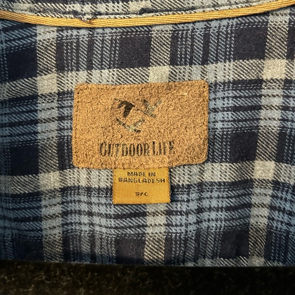 Blue plaid long sleeve | Size S | Like new - Picture 3 of 3